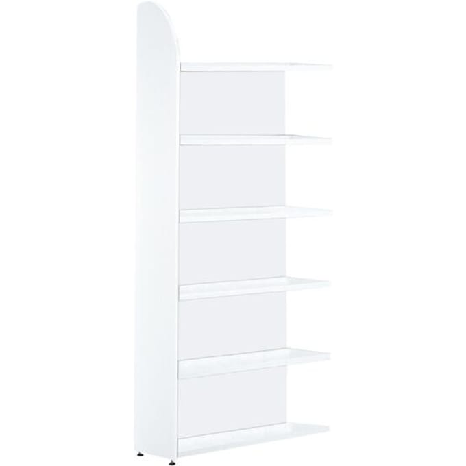 Open kast Dante®, stellingsectie, H 2250 x B 1000 mm, achterwand, wit