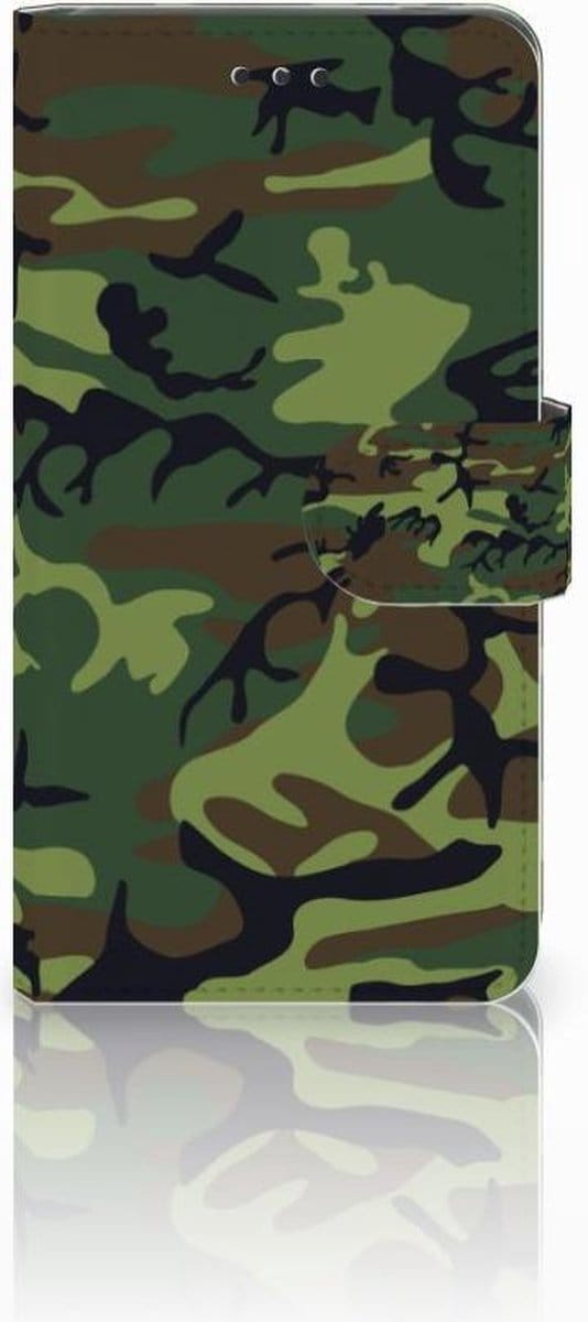 Book Case voor Nokia 7 Telefoon Hoesje Army Dark