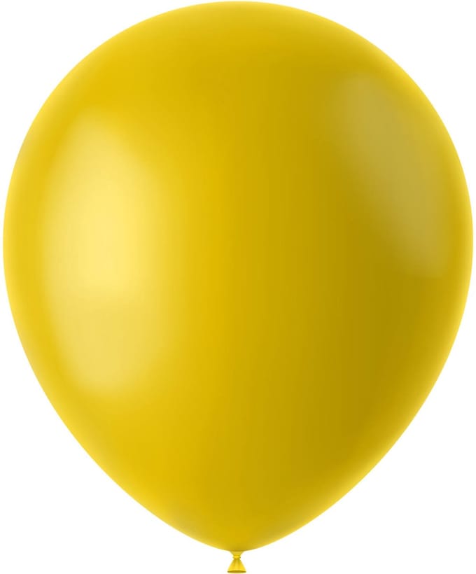 Ballonnen Tuscan Yellow Mat 33cm - 10 stuks