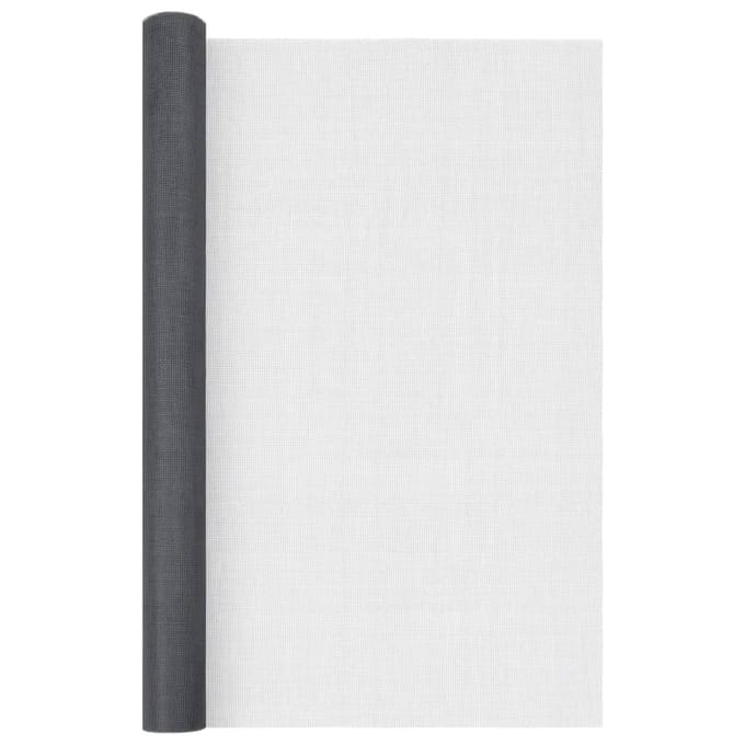 vidaXL - Gaas - 112x2000 - cm - glasvezel - grijs