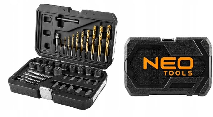 NEO TOOLS - Schroefverwijderingsset - 40-delig - Inclusief Boren