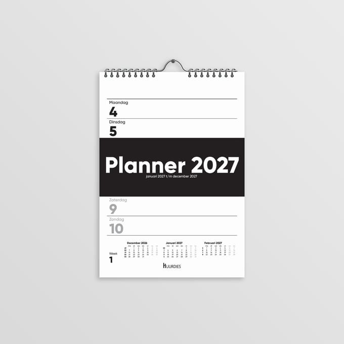 Huurdies® weekkalender - A4