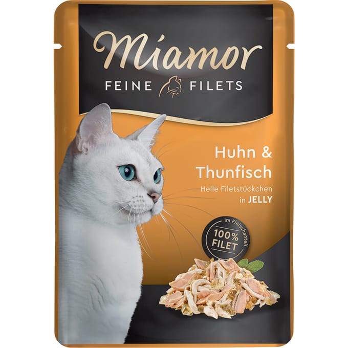 6x100g Fijne Filets Kip & Tonijn Miamor Kattenvoer