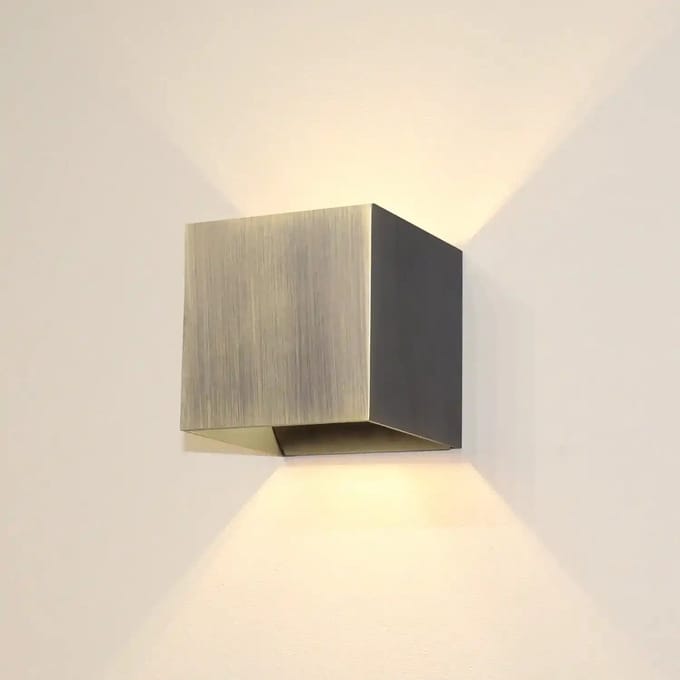 Artdelight - Wandlamp Gymm 10x10 cm excl. G9 antiek brons