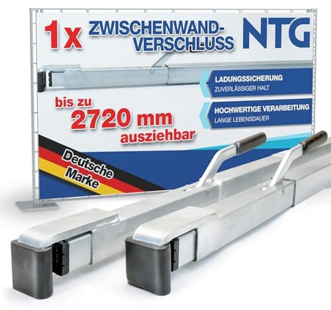 Aluminium spanplank voor ladingbeveiliging en transportbeveiliging 1,92 - 2,72 m