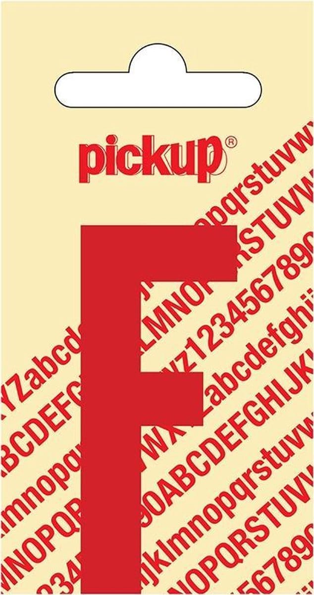 Pickup plakletter Nobel 60 mm rood F - 31022060F