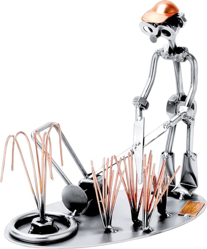 Hinz & Kunst smeedwerkfiguur "hovenier" tuinman