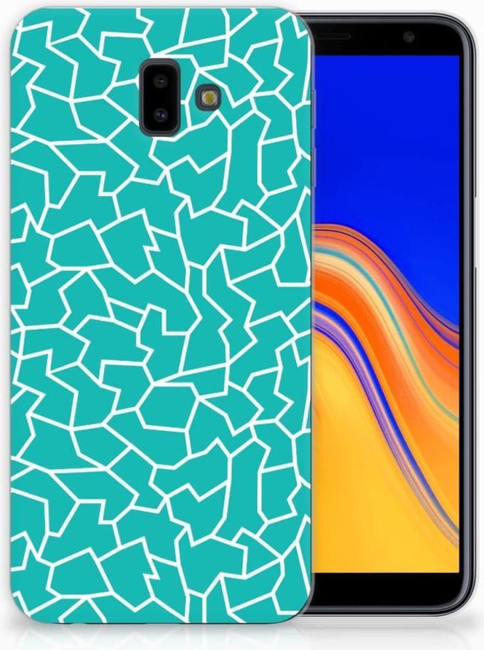 Samsung Galaxy J6 Plus (2018) Hoesje maken Cracks Blue