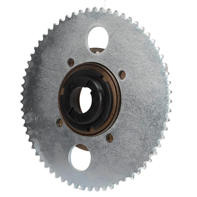 25H 4 Trous 65T Pignon de Roue Libre Ensemble Connecteur Pignon de Vélo en Acier Pièces Modifiées pour Modification de Scooter gray