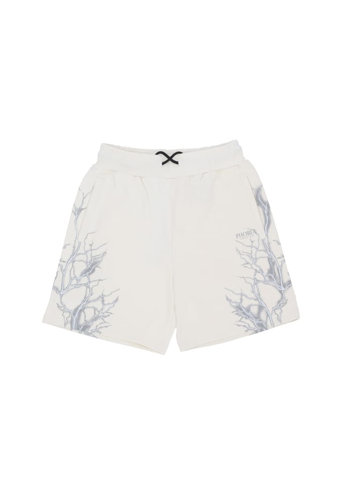 Herenbroeken Reflecterende Lightning Shorts Off White