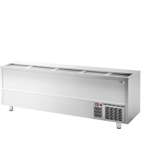 GGM Gastro Flessenkoeler bovenlader - RVS - 800L zilver