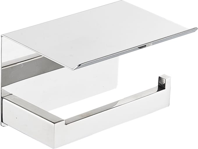 Wc-rolhouder chroom met planchet