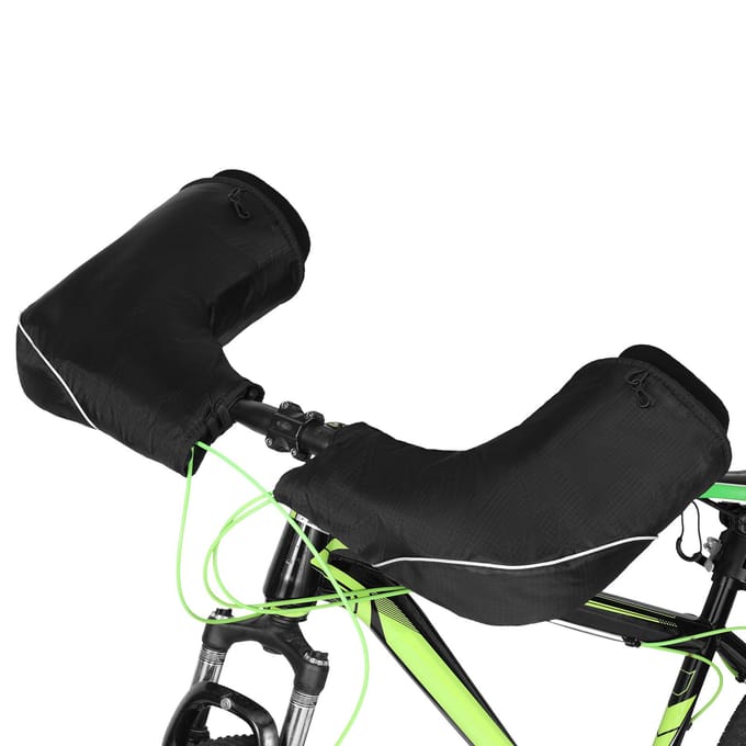 Fietshandschoenen Vingerloze gel Mountainbiken Wegwielrennen Fietshandschoenen Winddicht Warme fiets zwart