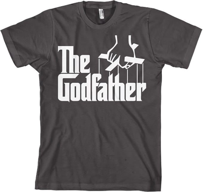 The Godfather T-shirt met logo, donkergrijs