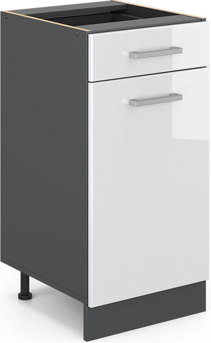 Vicco R-Line Keukenonderkast – 40 cm zonder werkblad Wit Hoogglans