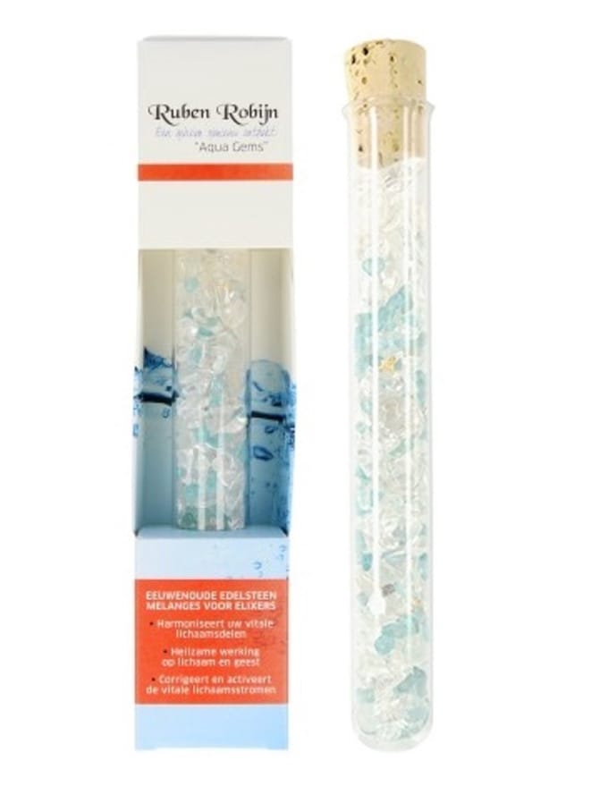 Openheid & Zelfkennis small Aqua Gems edelsteenwand