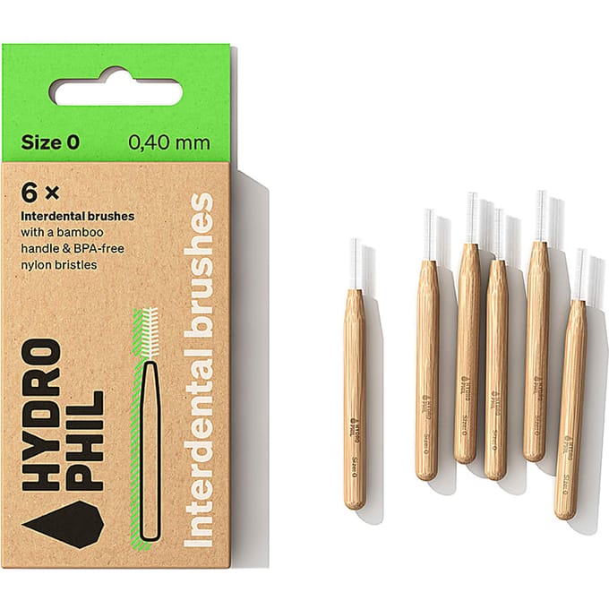 Hydrophil Tandenragers Bamboe 0,40 mm - 6 stuks