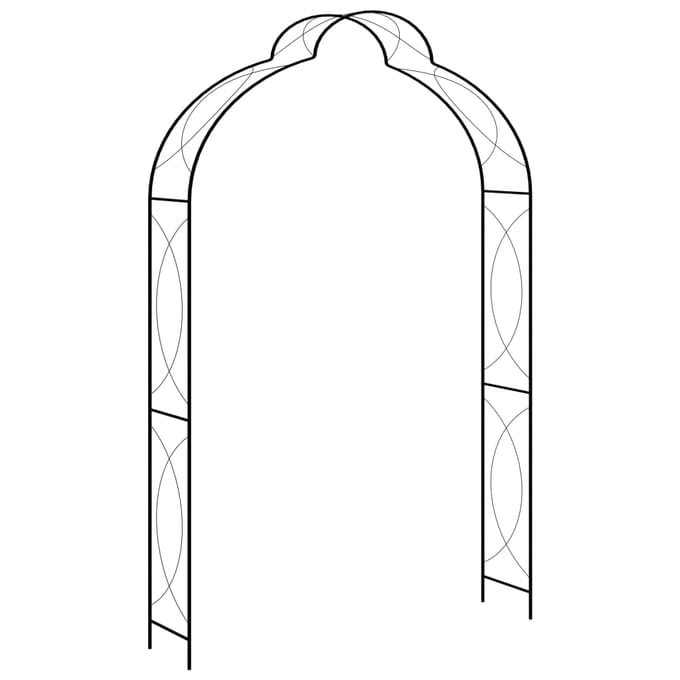 vidaXL-Tuinboog-150x34x240-cm-ijzer-zwart