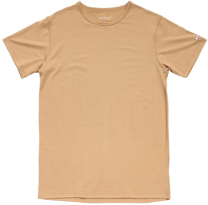 Devold Of Norway Breeze Plus Merino 200 T-shirt Met Korte Mouwen Beige L Man