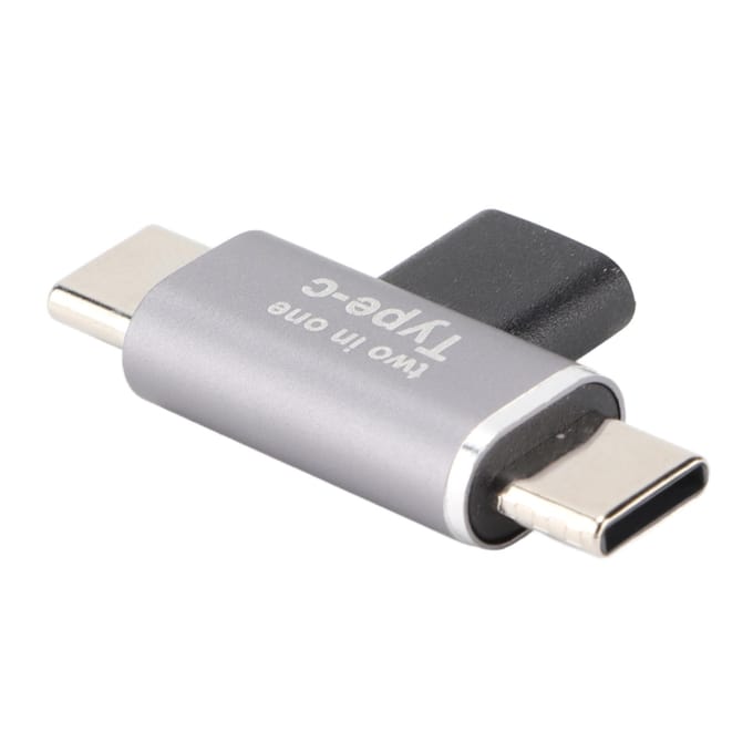 2-in-1 Type C vrouwelijk naar micro mannelijk adapter voor iPhone Type C mobiele telefoon upgrade-accessoire(Dubbele