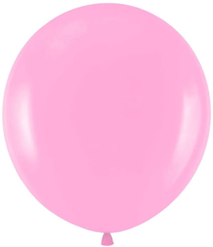 2 midi-ballonnen in roze, 45 cm