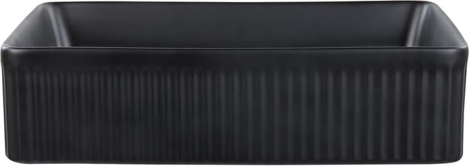 GELDO - Wastafel - Zwart - 50 x 34 cm - Keramiek