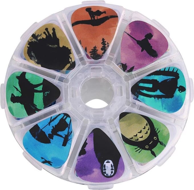50 Stuks Plectrums – Shadows – Diktes .46mm, .71mm, 1.0mm – Plectrum voor alle soorten Gitaren