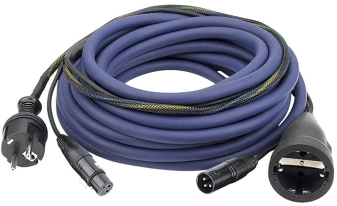 DAP FP09 Power-/signaalkabel 15m Schuko-Schuko / XLR-XLR, AUDIO - Audiokabel