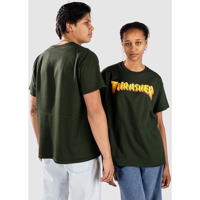 Thrasher Stacked T-Shirt groen