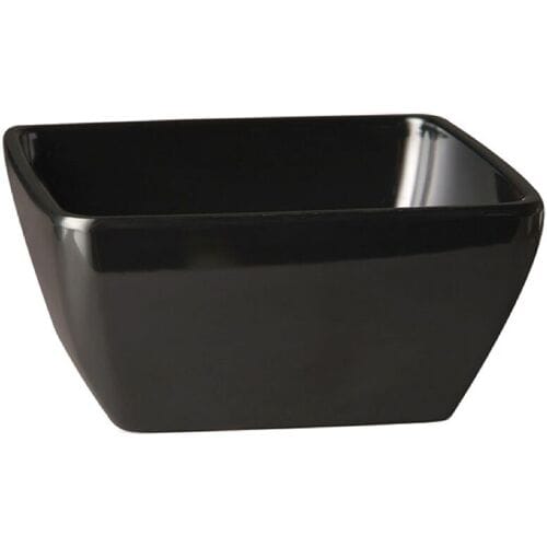 GGM Gastro (6 Stück) Schale - PURE - Melamin - 3,8 Liter - eckig - Schwarz