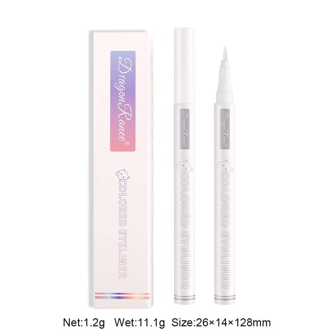 Witte Waterdichte Vloeibare Eyeliner Pen Langhoudende Eyeliner Pen Oogmake-up Cosmetica wit