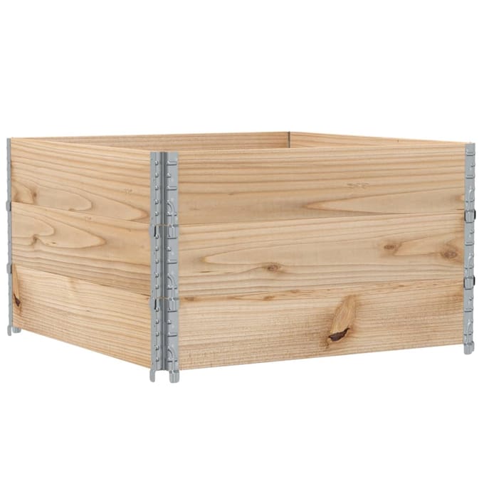 vidaXL Palletopzetranden 3 st 100x100 cm massief grenenhout