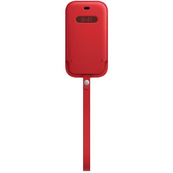 Leather Sleeve MagSafe voor de Apple iPhone 12 Mini - Scarlet Red