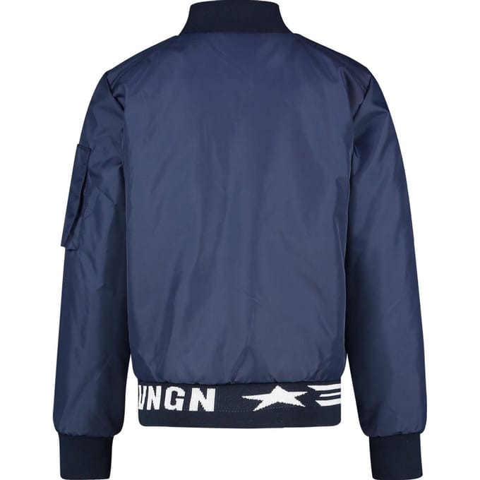 Vingino maat 116 - Jas - Vrouwen - donker blauw/wit/rood - Polyamide - Polyester - Rits - Normaal -