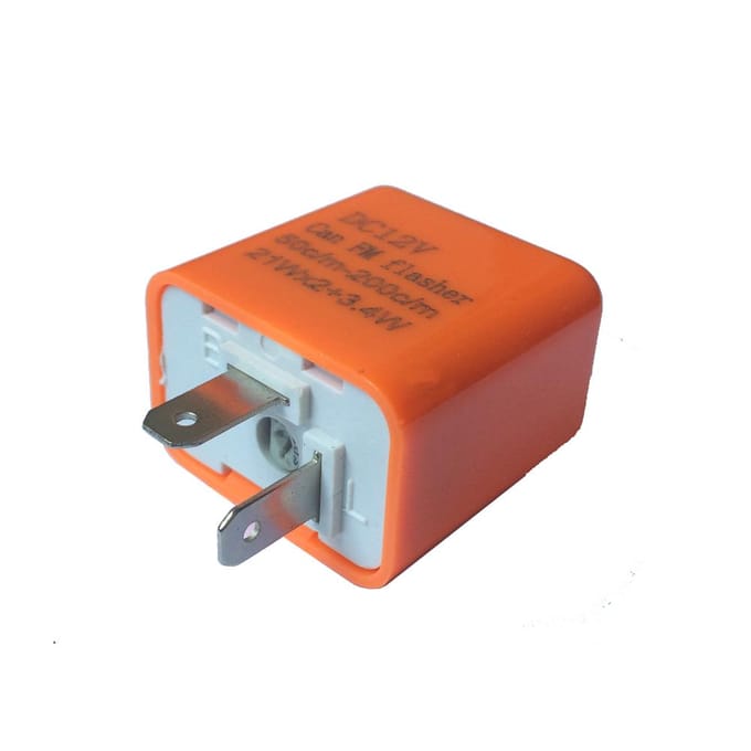 12V 2-pins snelheidsverstelbare LED-indicator knipperlicht richtingaanwijzer relais weerstand fix hyper oranje