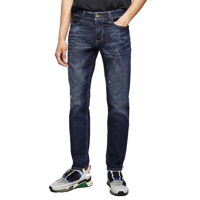 Diesel Mannen Larkee-Beex Jeans (Donkerblauw/Donkerblauw)