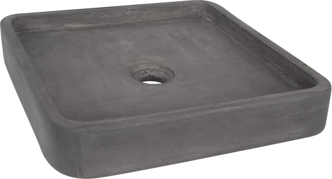 Differnz Waskom Badkamer Jura - Beton - Rond - Grijs - 45,5cm