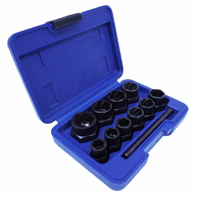 Silver Set - Dopsleutels Voor Beschadigde Schroeven - 3/8" - Cr-Mo Staal