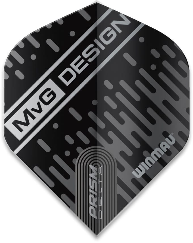 Winmau Michael van Gerwen Prism Delta Black/Grey - Dart Flights
