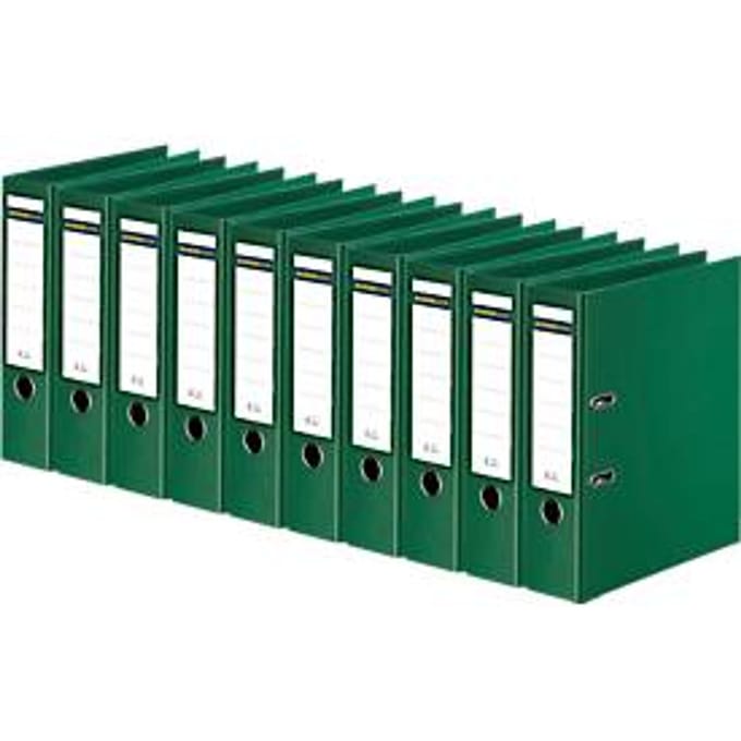 Schäfer Shop Select  ordner, A4, rugbreedte 80 mm, 10 stuks, groen