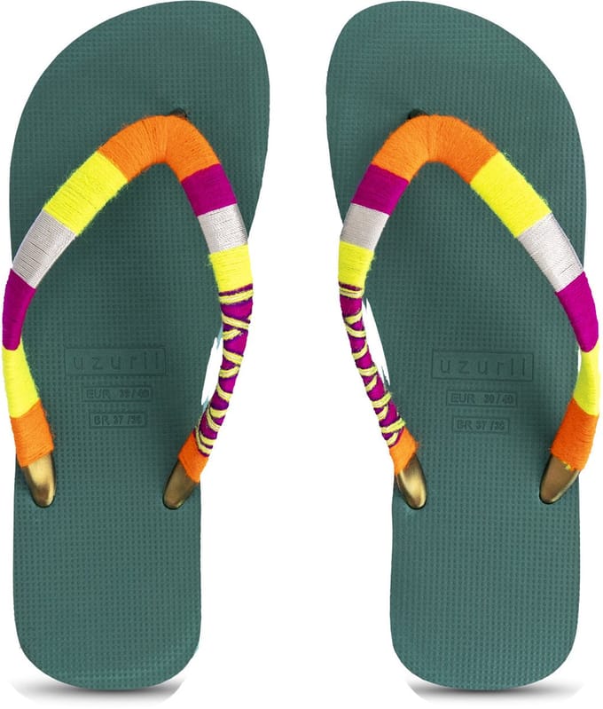 Uzurii | Teenslippers | Dames | Forest Green | Maat 41/42