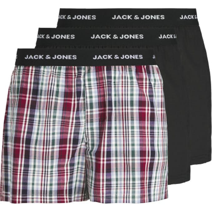 Jack & Jones Heren Plus Size Wijde Boxershorts JACCHRISTIAN 3-Pack - Maat 3XL
