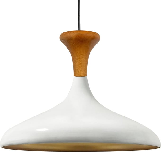 Bamyum Champion Træ Hanger, 35 cm Hanglamp Metaal E27 Scandinavische Wit Hanglamp