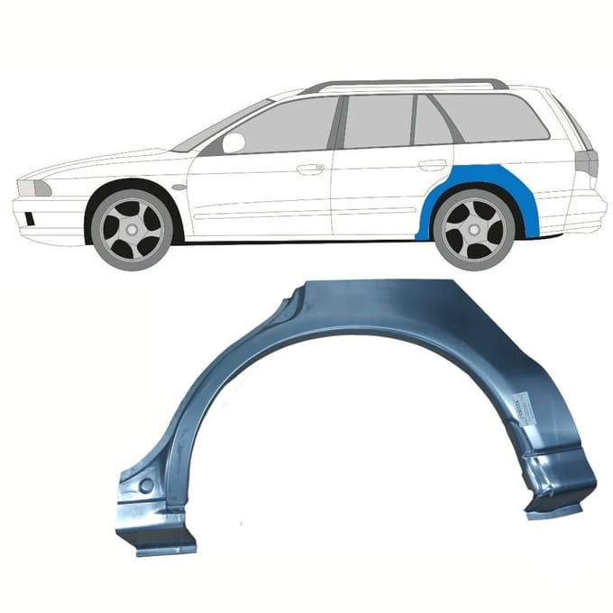 Reparatiepaneel achterspatbord voor Mitsubishi Galant 1996-2003 / Links / COMBI