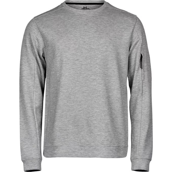 Tee Jays - Athletic Crew Neck Sweat - Heather Grey - M