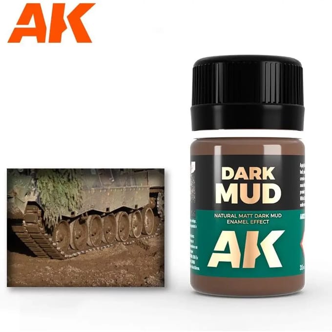 Emaille-effect pot AK Interactive Dark Mud Effects