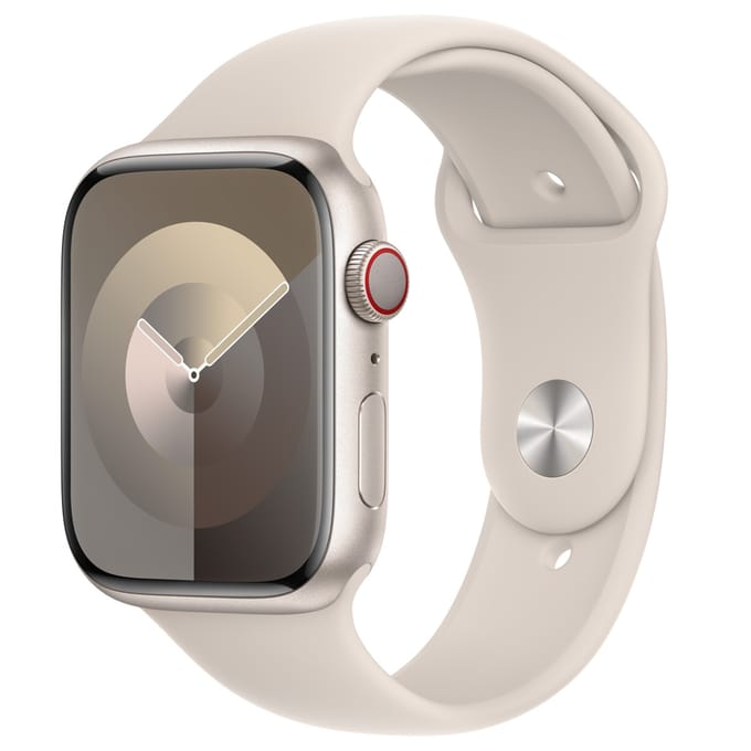 Sport Band voor de Apple Watch | 44/45/46/49 mm - Maat S/M - Starlight