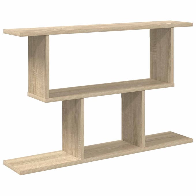 vidaXL - Wandplank - Sonoma - Eiken - 80 - x - 15 - x - 50,5 - cm - Bewerkt - hout