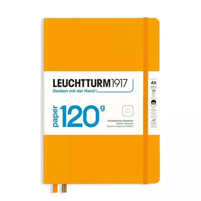 Leuchtturm1917 notitieboek - 120 grams - medium A5 notitieboek – dotted - rising sun