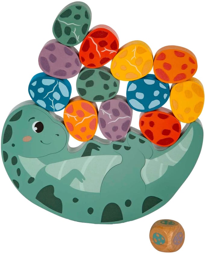 Small Foot - Wooden Balance Game Dino 14pcs.